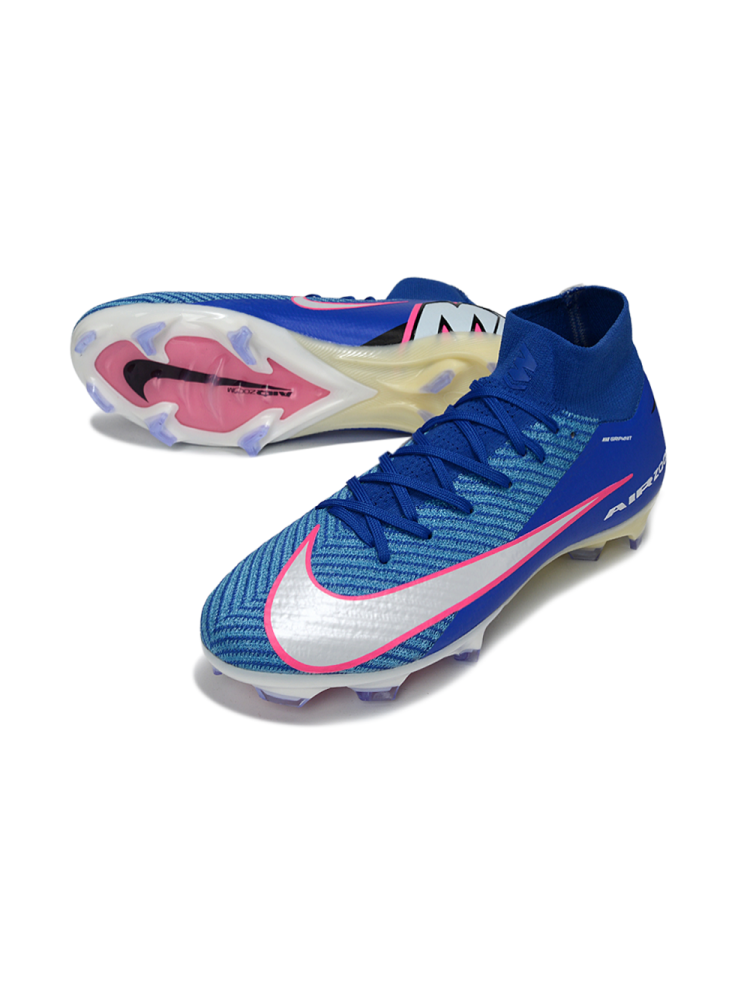 Nike Air Zoom Mercurial Superfly 10 Elite FG Blue Silver Pink