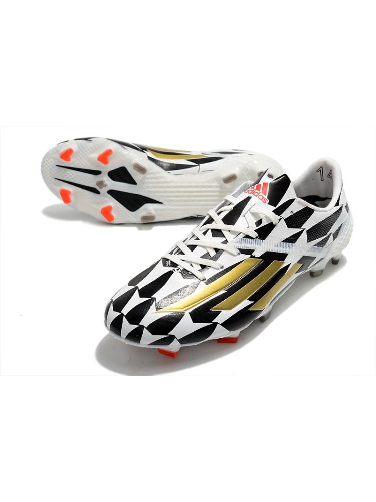 adidas Adizero F50 IV FG World Cup Battle Pack - White/Gold Metallic