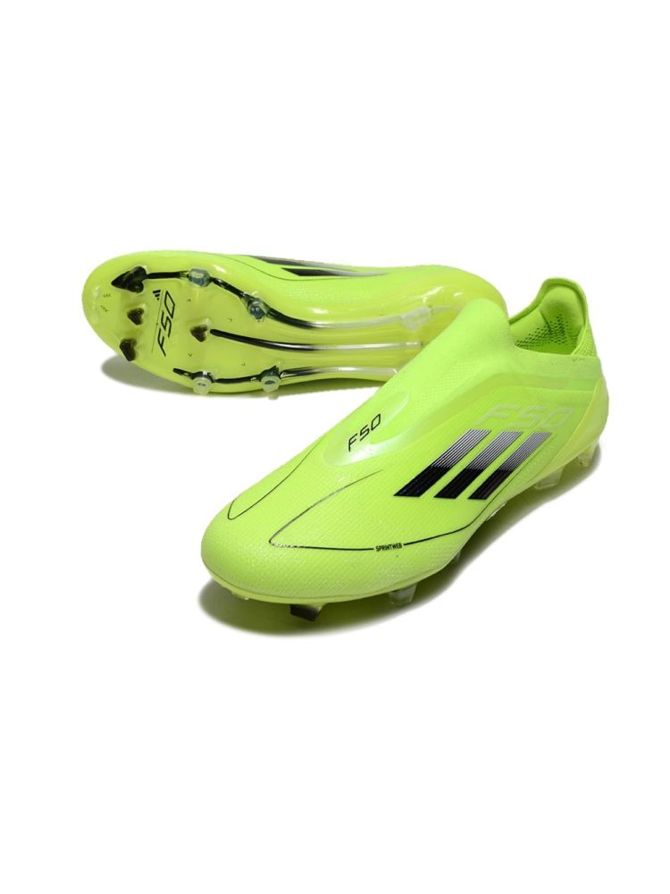 adidas F50 Elite Laceless FG - Solar Yellow/Core Black