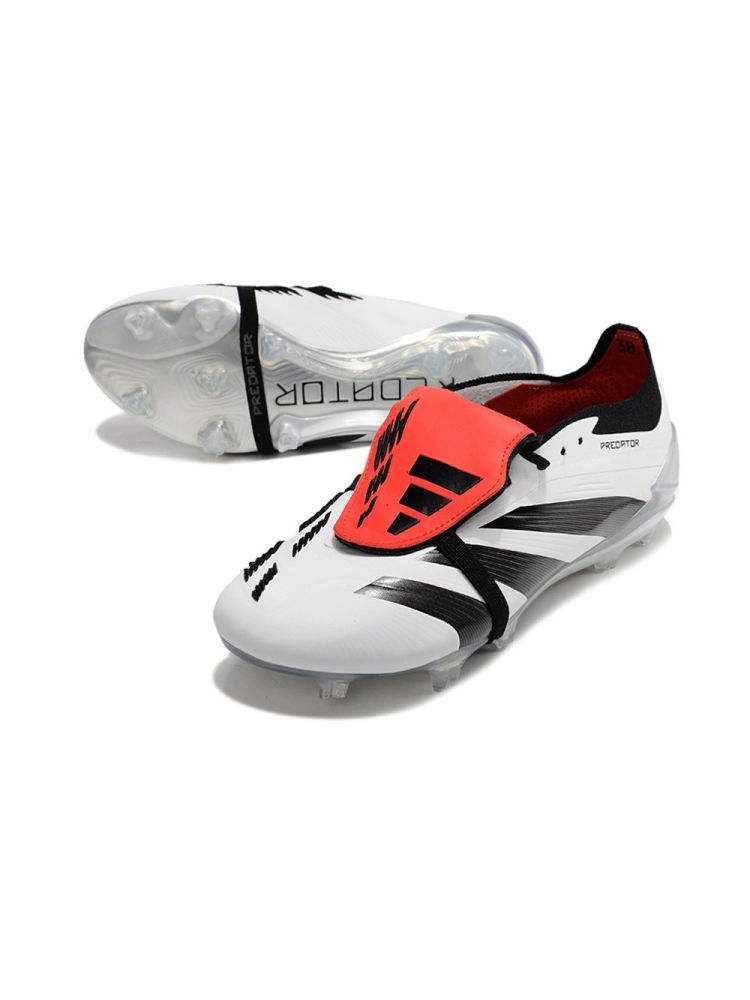 adidas Predator Elite Fold-over Tongue FG White Black Red