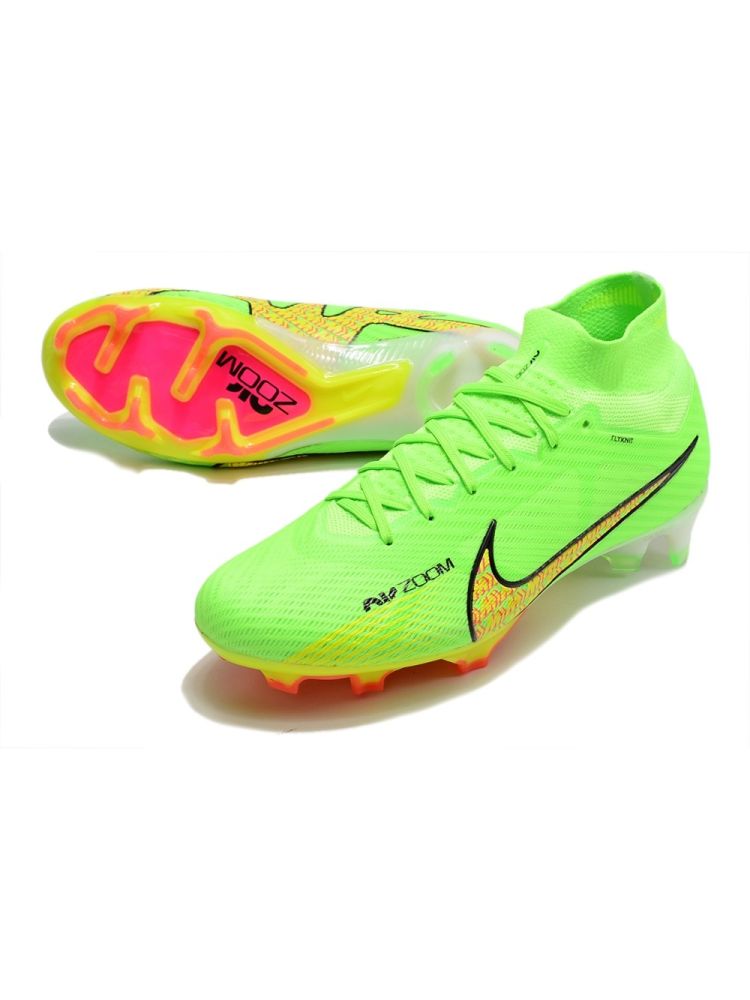 Nike Air Zoom Mercurial Superfly 9 Elite FG - Grass Green/Rouge Peche/Black