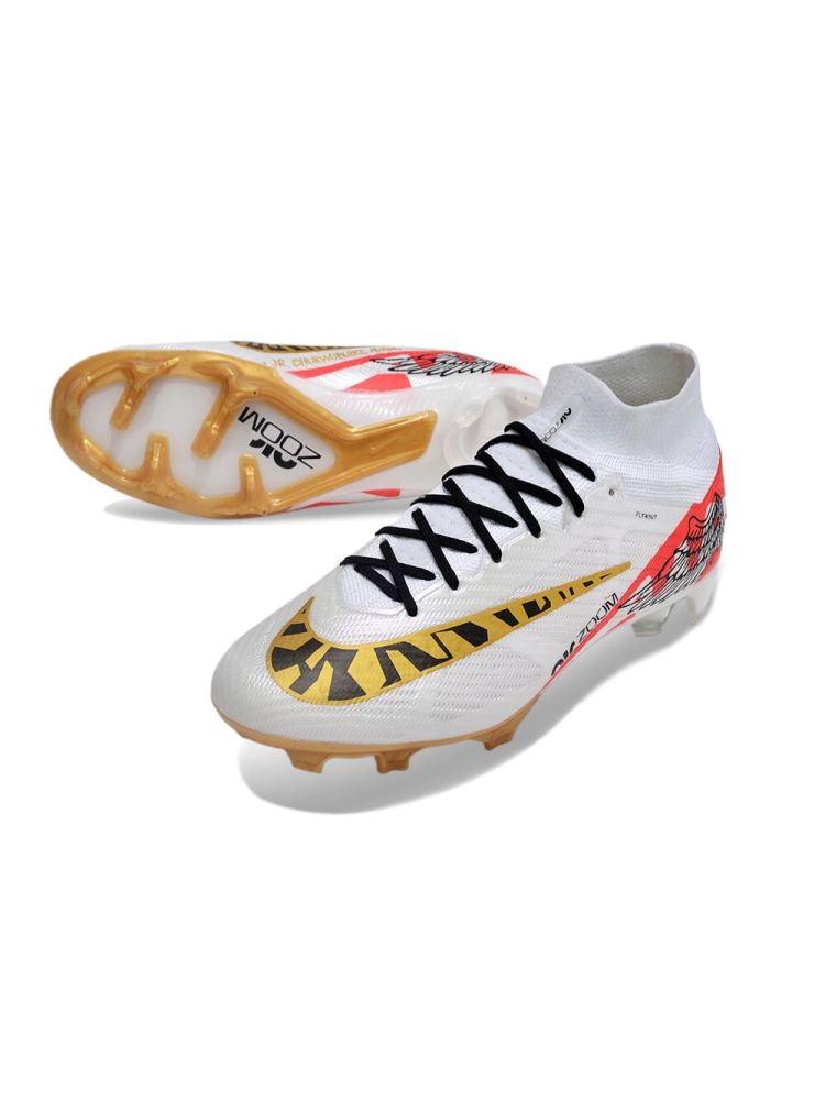 Nike Air Zoom Mercurial Superfly 9 Elite FG x Marcus Rashford - White/Gold/Black/Red