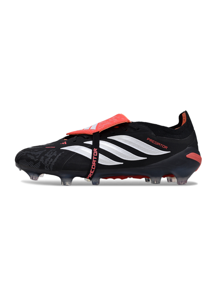 adidas 26 Predator Elite Tongue FG Immortal DNA - Black Pack Black White Red