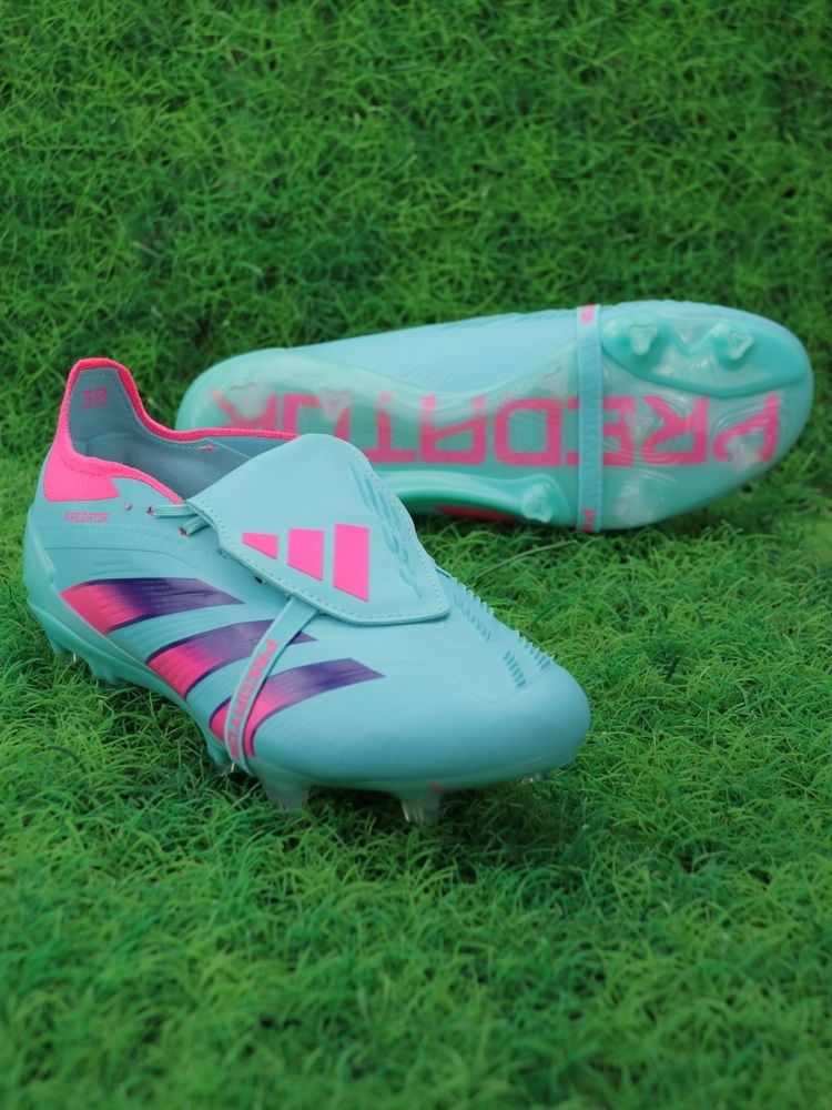 adidas Predator Elite Fold-over Tongue FG - Blue/Pink