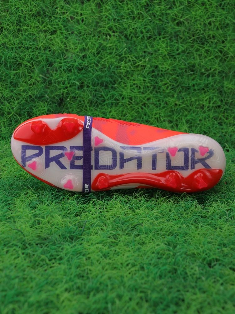 adidas Predator Elite Fold-over Tongue FG - Red/White/Purple