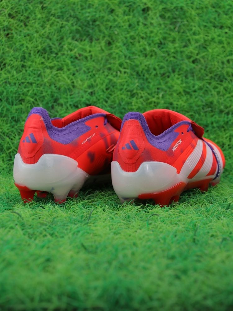 adidas Predator Elite Fold-over Tongue FG - Red/White/Purple