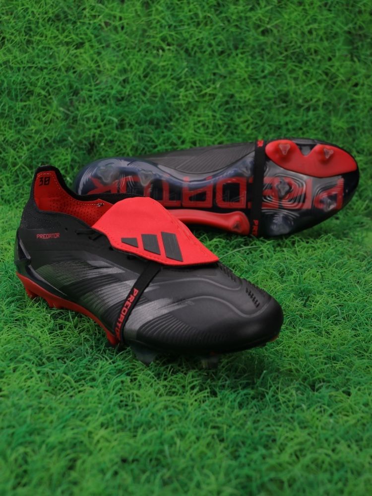 adidas Predator Elite Fold-over Tongue FG Black Red