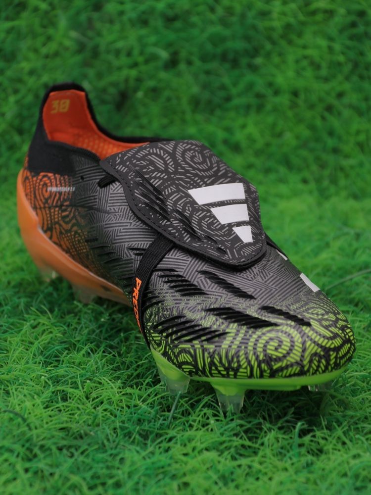 adidas Predator Elite Fold-over Tongue FG Vortex - Black/White/Green