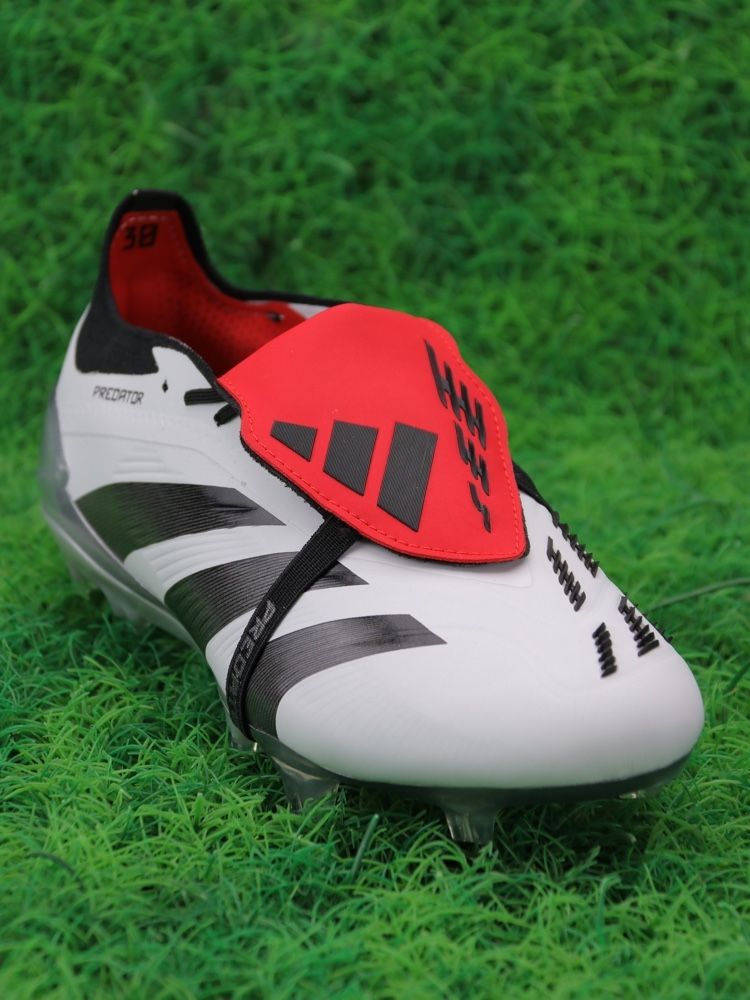 adidas Predator Elite Fold-over Tongue FG White Black Red