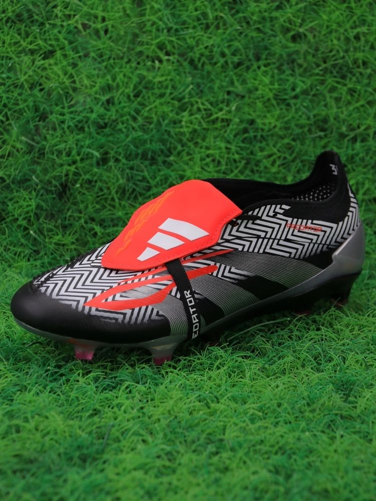 adidas Predator Elite Fold-over Tongue FG Zebra - Black/White/Red