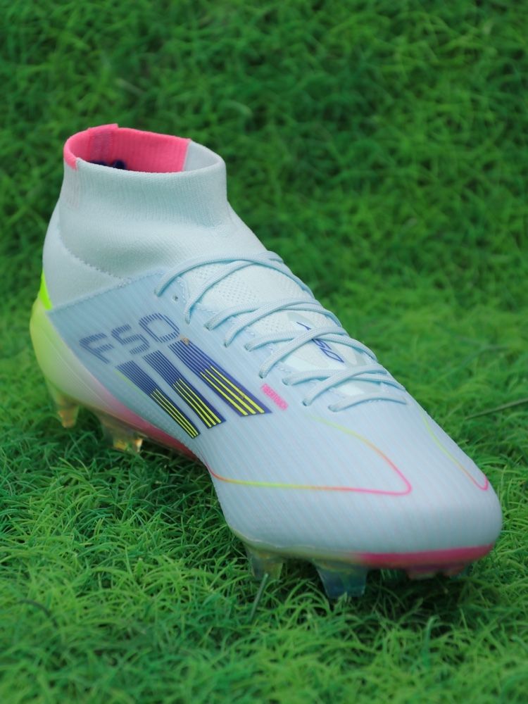 adidas Womens F50 Elite Mid FG - Almost Blue/Semi Lucid Blue/Semi Solar Yellow