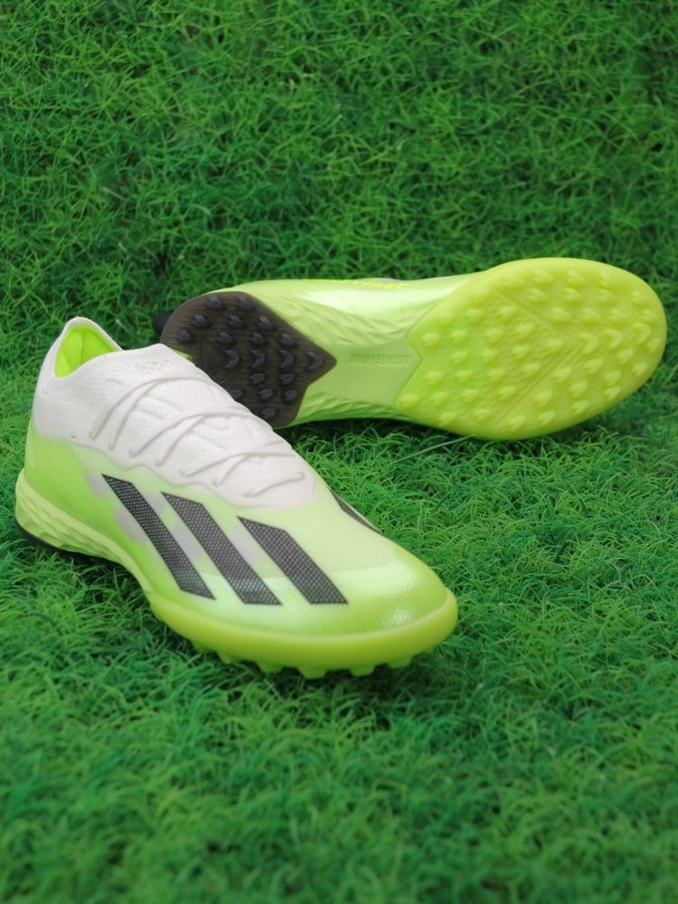 adidas X Crazyfast.1 TF Turf Crazyrush - White/Black/Lucid Lemon
