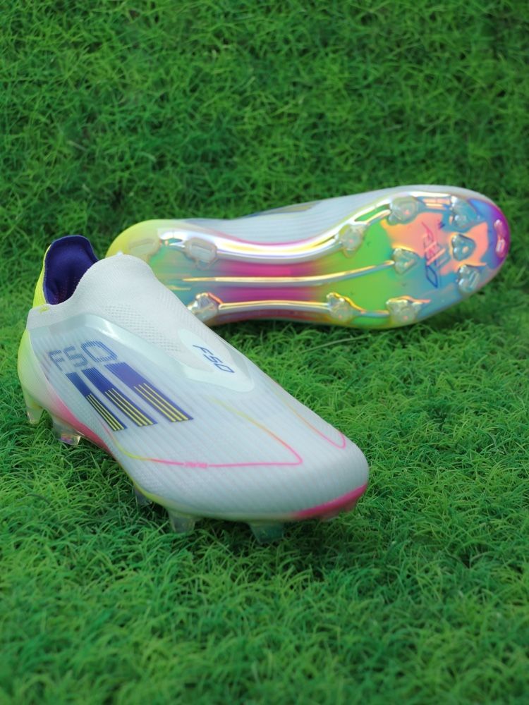 adidas F50 Elite Laceless FG Stellar Icon - Almost Blue/Semi Lucid Blue/Semi Solar Yellow
