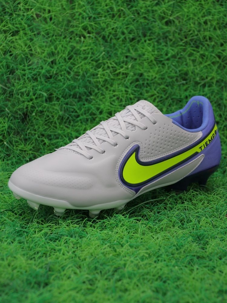 Nike Tiempo Legend 9 Elite FG Recharge - Grey Fog/Volt/Sapphire/Blue