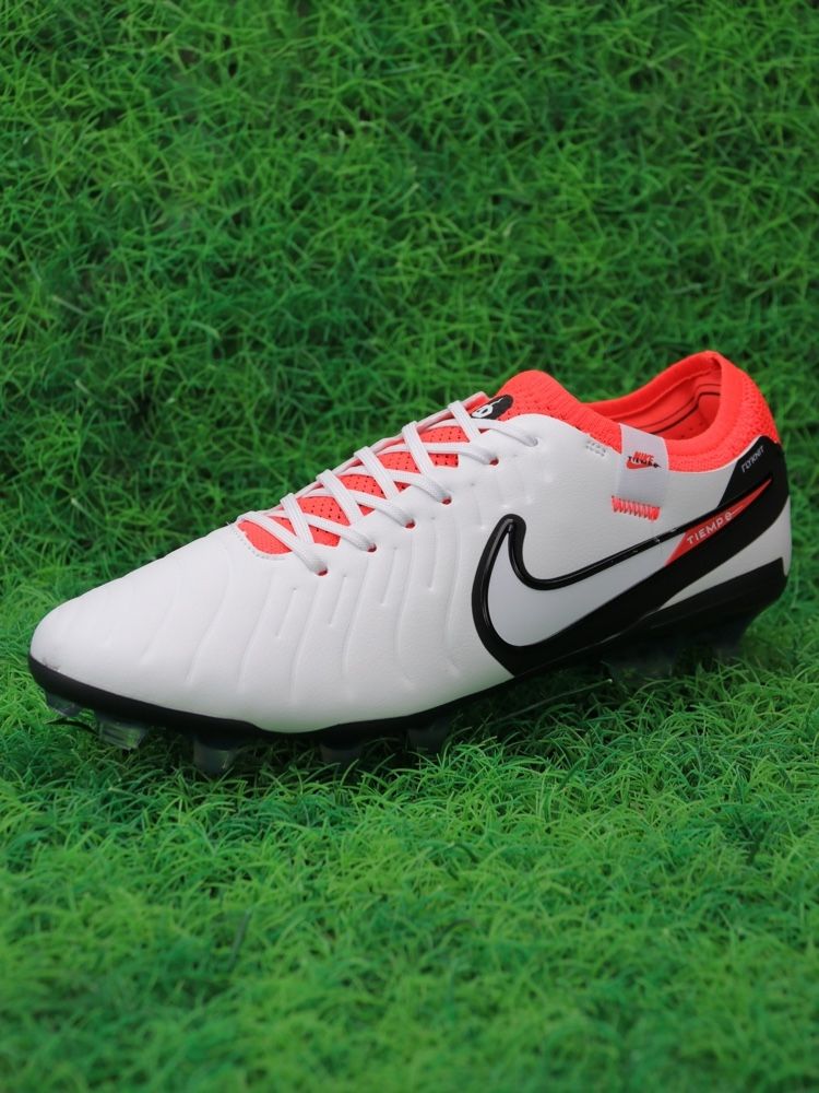 Nike Tiempo Legend 10 Elite FG Ready - White/Black/Bright Crimson