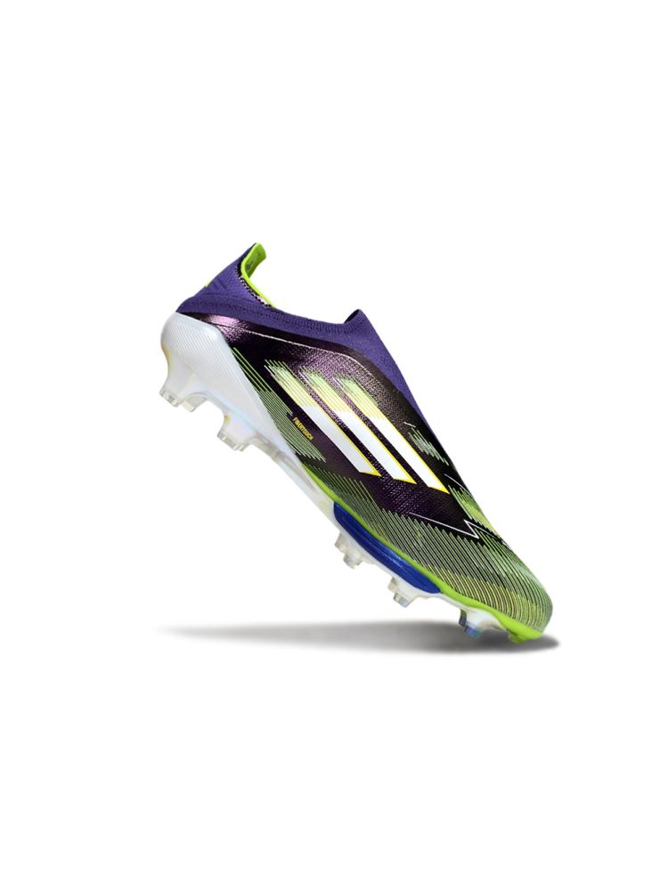 2025 adidas F50+ Elite LightStrike FG Unity Purple White Lucid Lemon