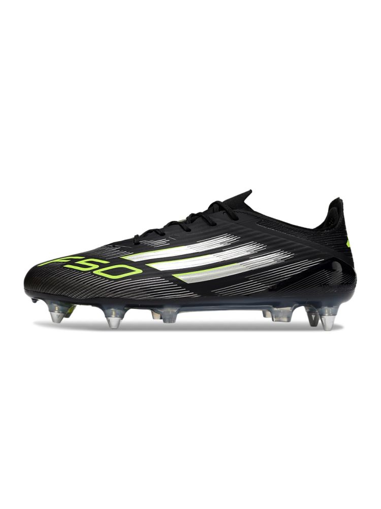 2025 adidas F50 Elite SG-Pro Black Silver Volt