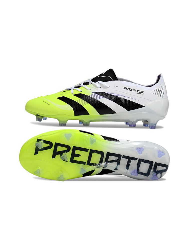 2025 adidas Predator Elite FG White Black Volt