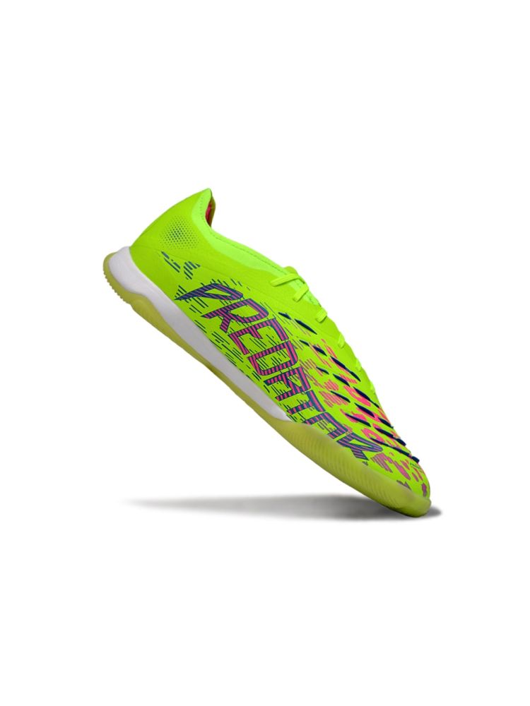 2025 adidas Predator Elite IN Lucid Lemon Lucid Pink Blue Fusion