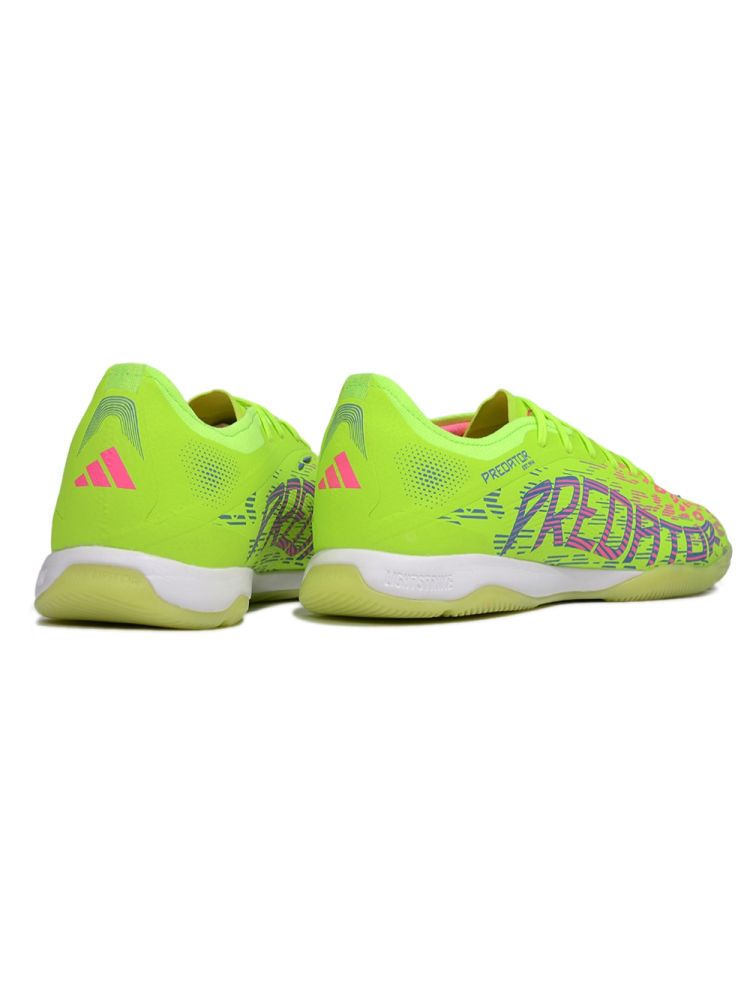 2025 adidas Predator Elite IN Lucid Lemon Lucid Pink Blue Fusion