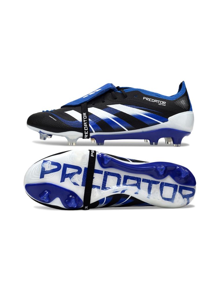 2025 adidas Predator Elite Tongue FG Black Blue White