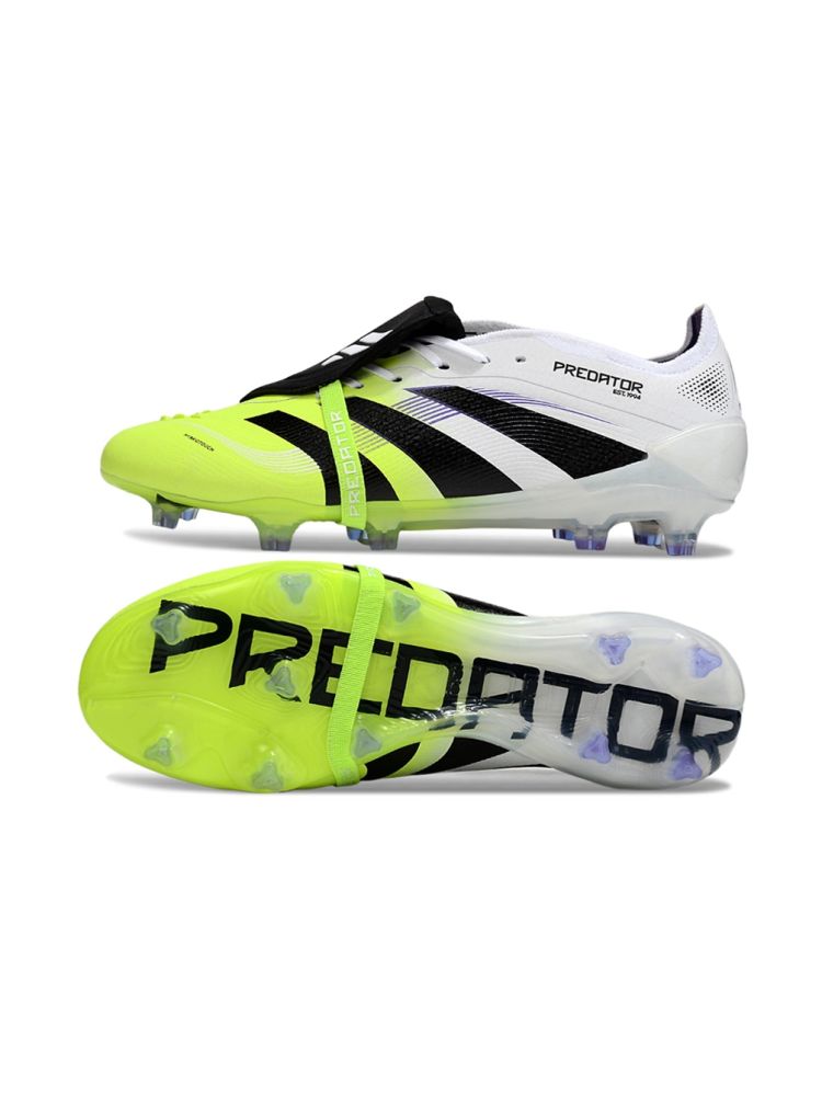 2025 adidas Predator Elite Tongue FG White Black Volt