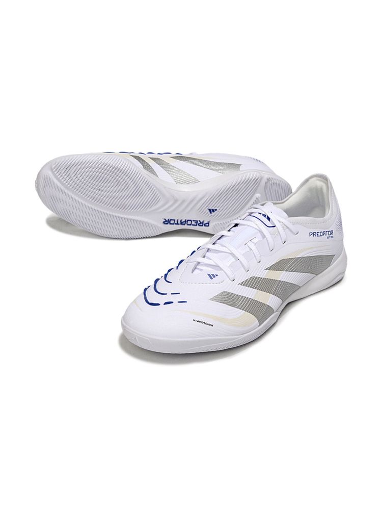 2025 adidas Predator ELITE IN White Silver Metallic Bright Royal