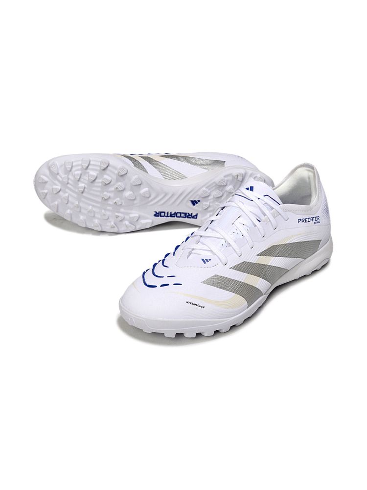 2025 adidas Predator League TF White Silver Metallic Bright Royal