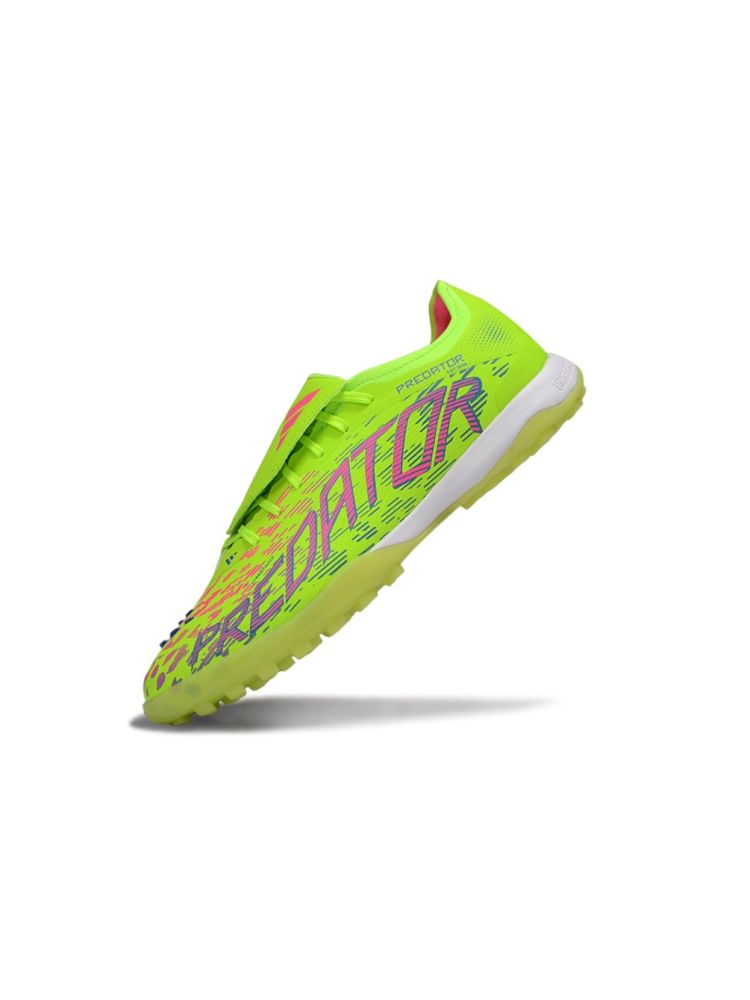 2025 adidas Predator League Tongue TF Lucid Lemon Lucid Pink Blue Fusion