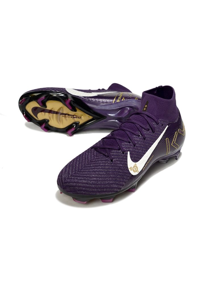 2025 Nike Air Zoom Mercurial Superfly 10 Elite KM FG - Grand Purple/Pale Ivo