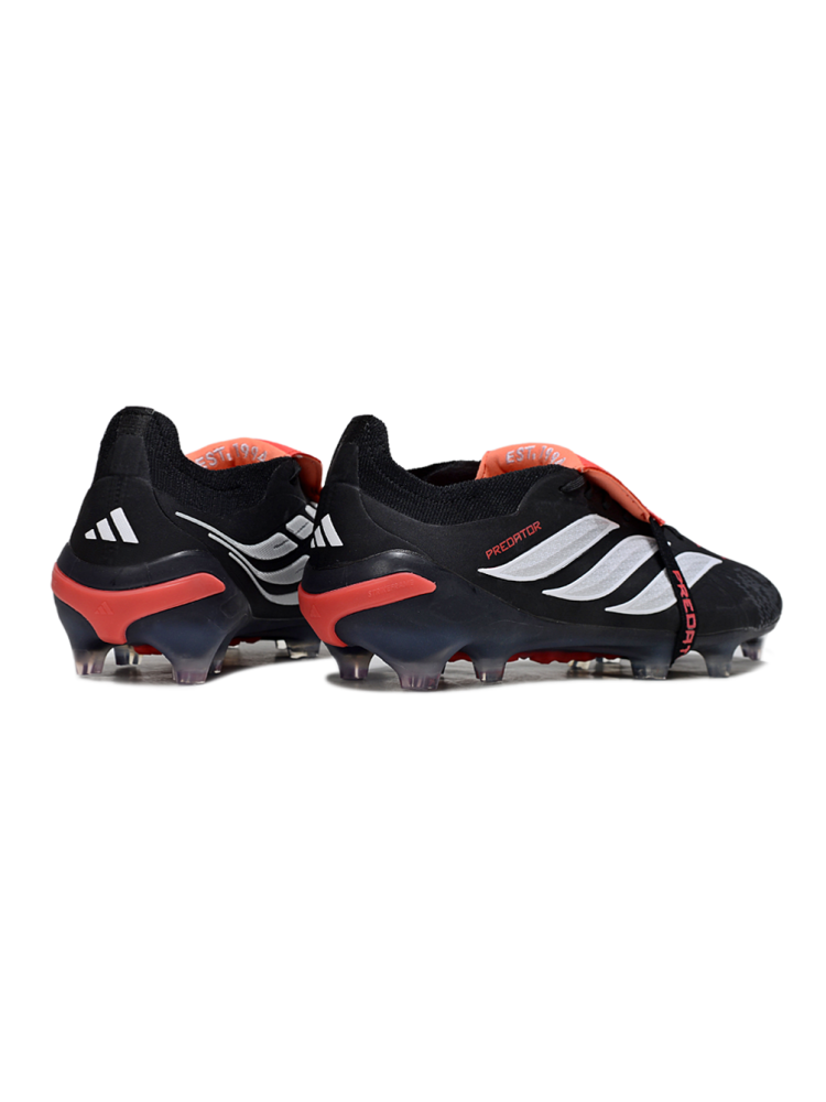 adidas 26 Predator Elite Tongue FG Immortal DNA - Black Pack Black White Red