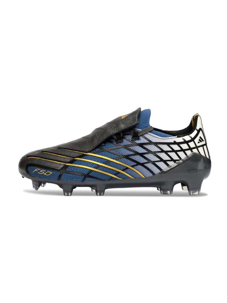 Adidas F50 Spider 2025 Remake Boots FG Blue Yellow Sky Rush Tech Indigo