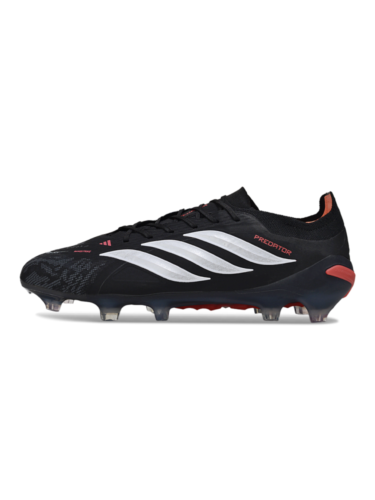 adidas Predator Elite FG Immortal DNA - Black Pack Black White Red