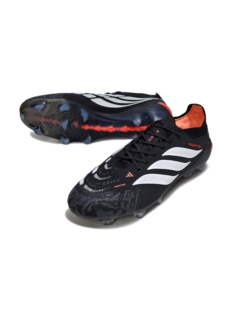 adidas Predator Elite FG Immortal DNA - Black Pack Black White Red
