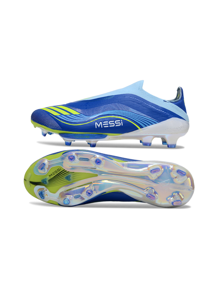 Adidas F50 Elite Laceless FG Blue Solar Yellow Lucid Aqua