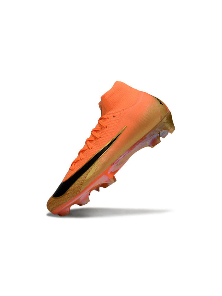 Nike Air Zoom Mercurial Superfly 10 Elite FG Orange Metal Gold Black