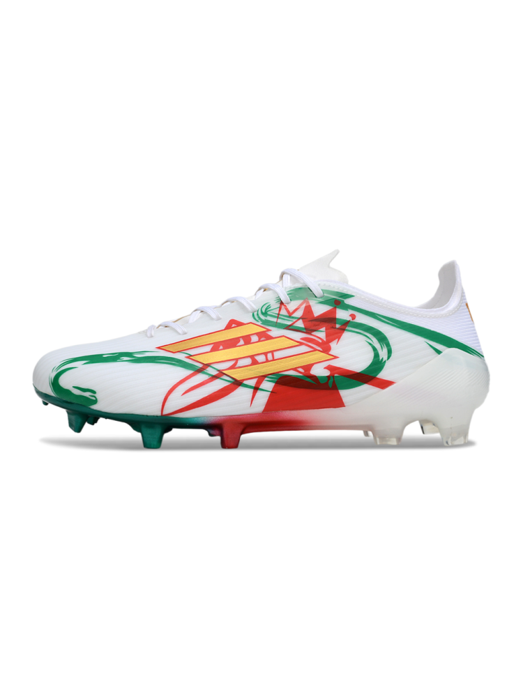 Adidas F50 Elite FG White Green Gold Red