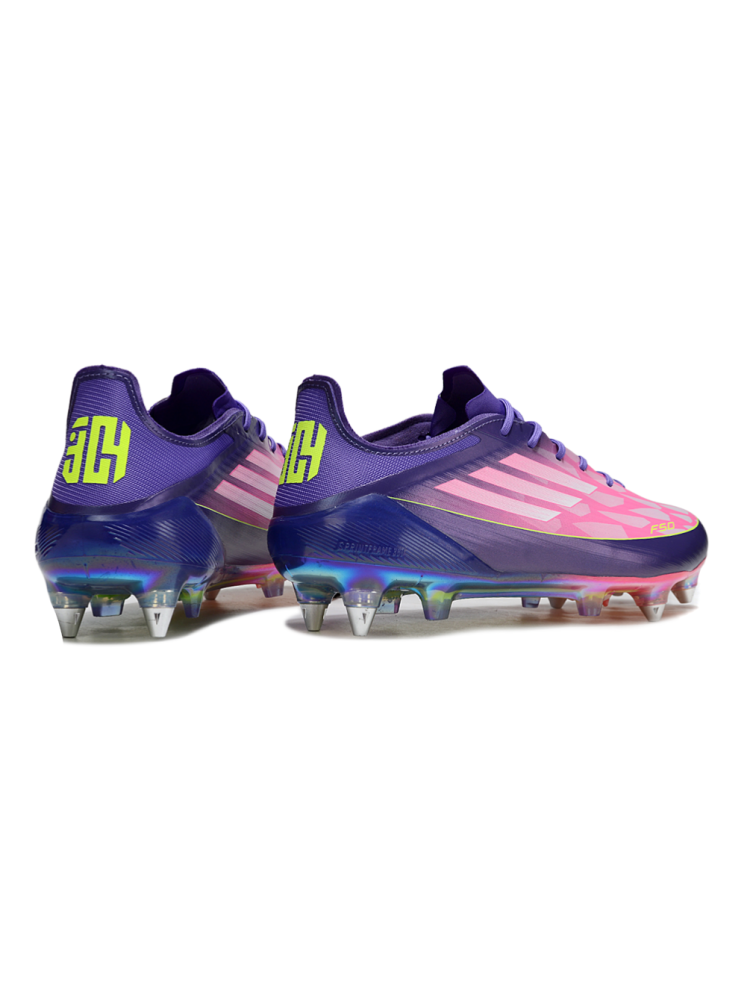 Adidas F50 Elite SG-Pro 'Yamal' - Purple White  Lucid Lemon