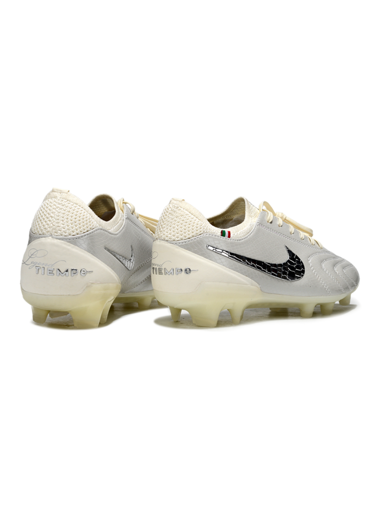 Nike Tiempo 10 Elite 25-26 'Luxe' Pack FG Clean Off-White Metallic Silver