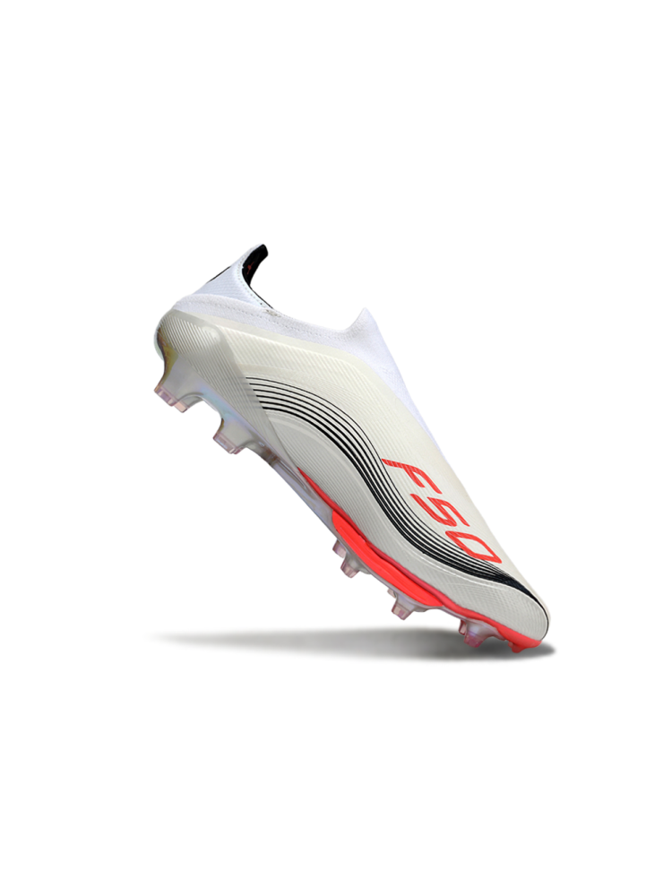 Adidas F50 Elite Laceless FG White Lucid Red Silver Metallic