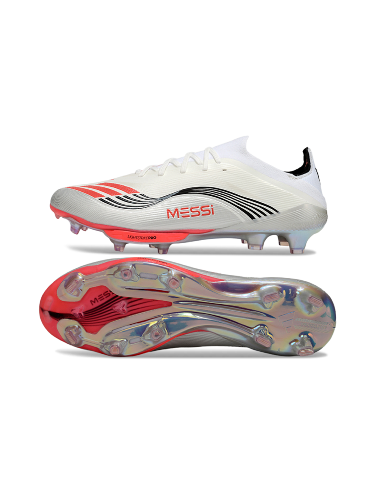 Adidas F50 Messi Elite FG Prestig10 - Footwear White Lucid Red Silver Metallic