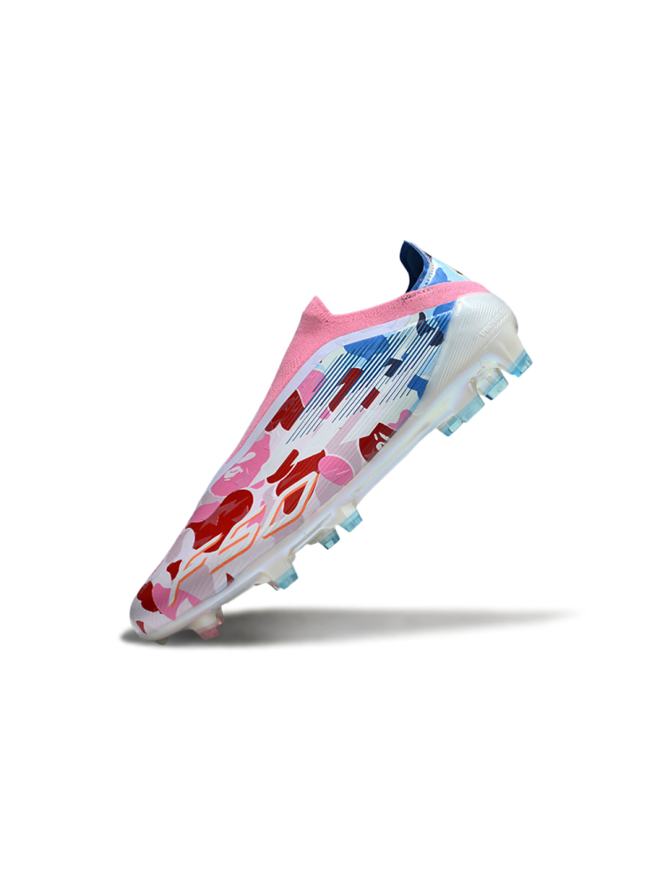 &nbsp;Adidas F50 Elite Laceless FG Pink White Blue