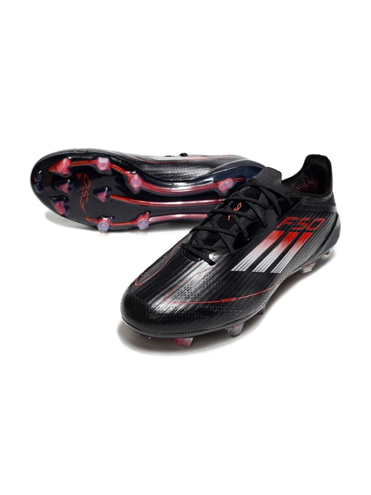 adidas F50 Elite FG Black Iron metallic Lucid Red