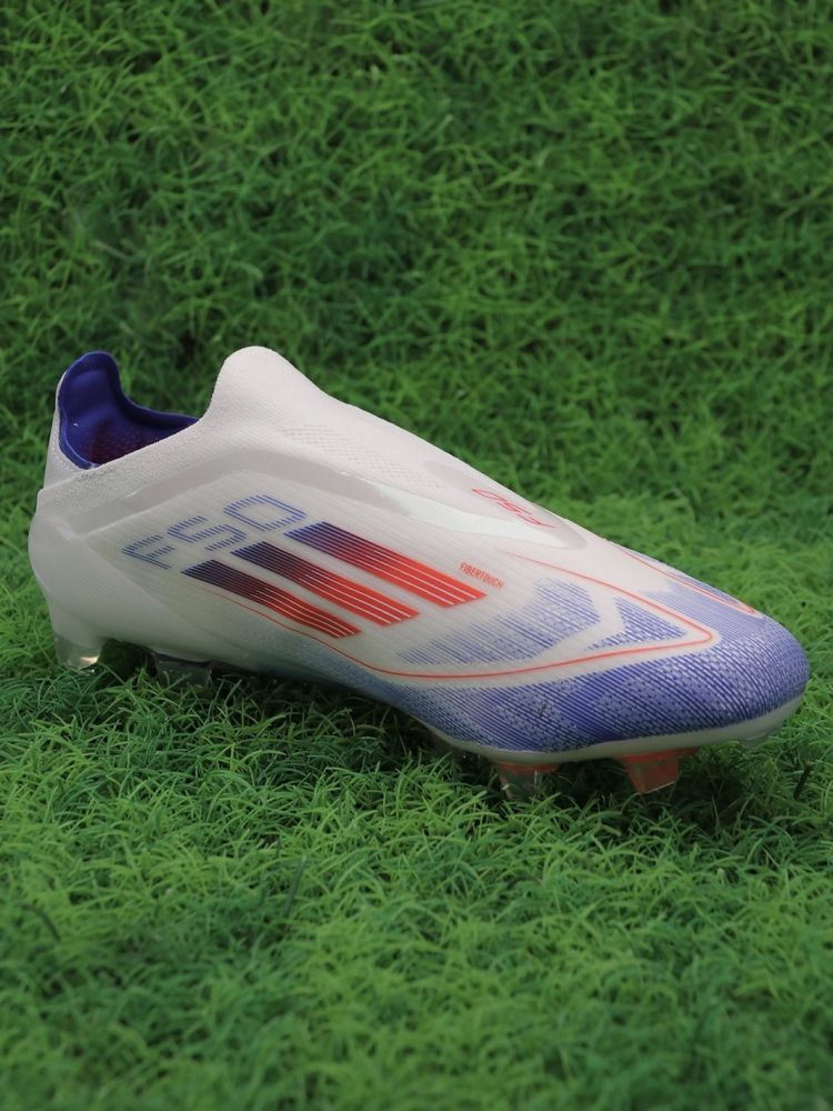 adidas F50 Elite Laceless FG Advancement - Footwear White/Solar Red/Lucid Blue