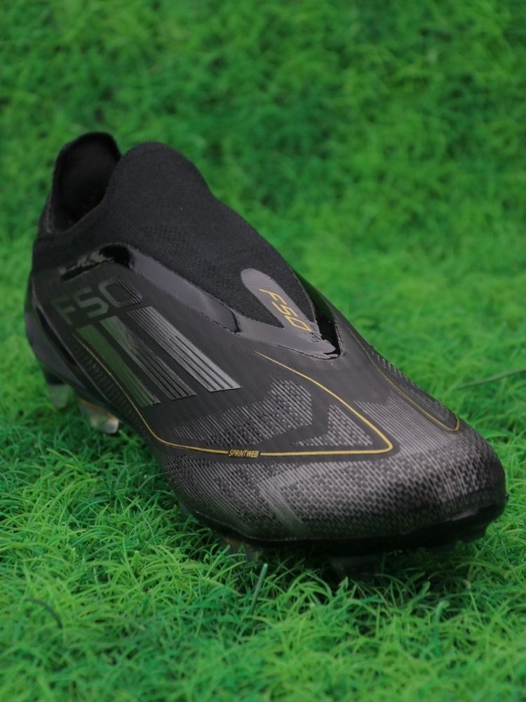 adidas F50 Elite Laceless FG Dark Spark - Core Black/Iron Metal/Gold Metallic