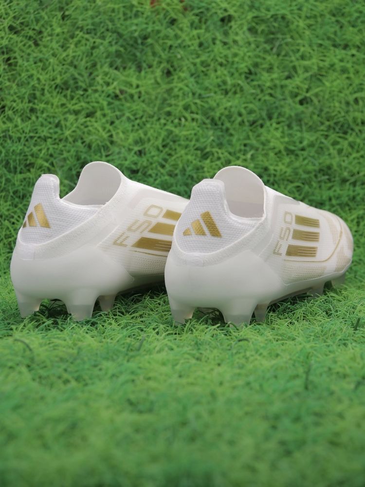 adidas F50 Elite Laceless FG Day Spark - White/Gold Metallic