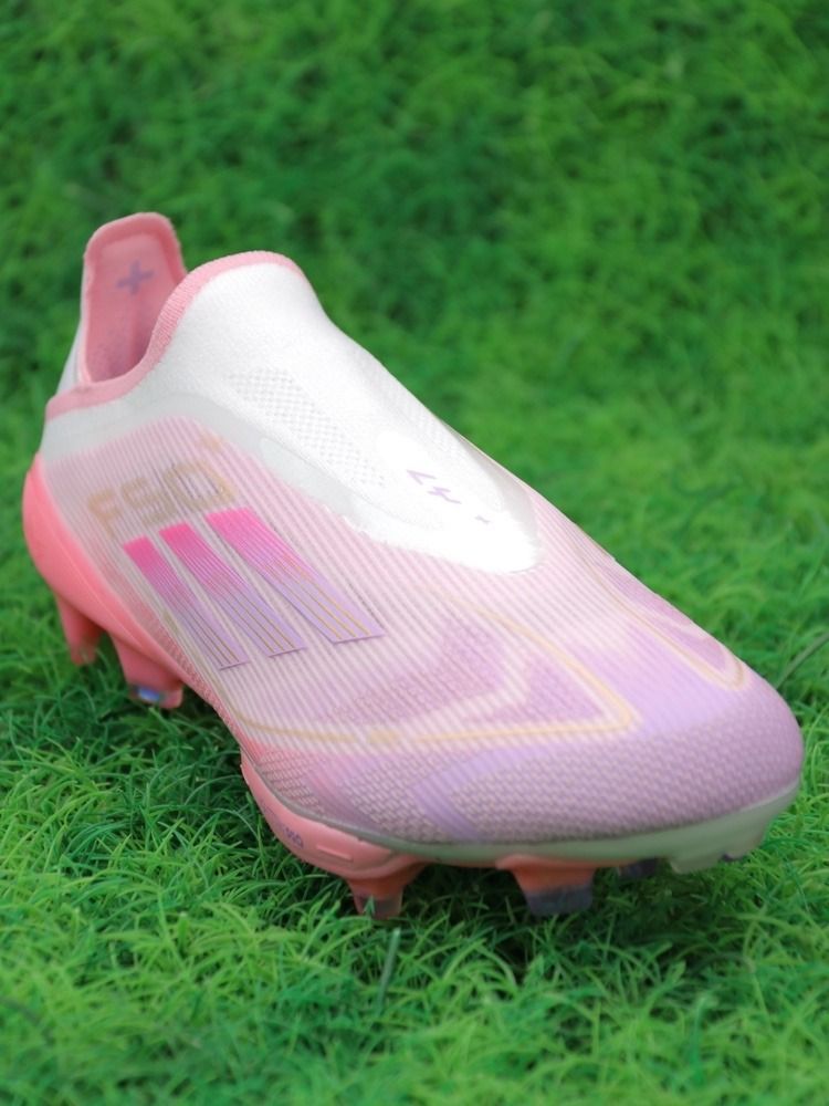adidas F50+ Elite Laceless FG Lamine Yamal 304 - Clear Pink/Purple Glow/Lite Pink