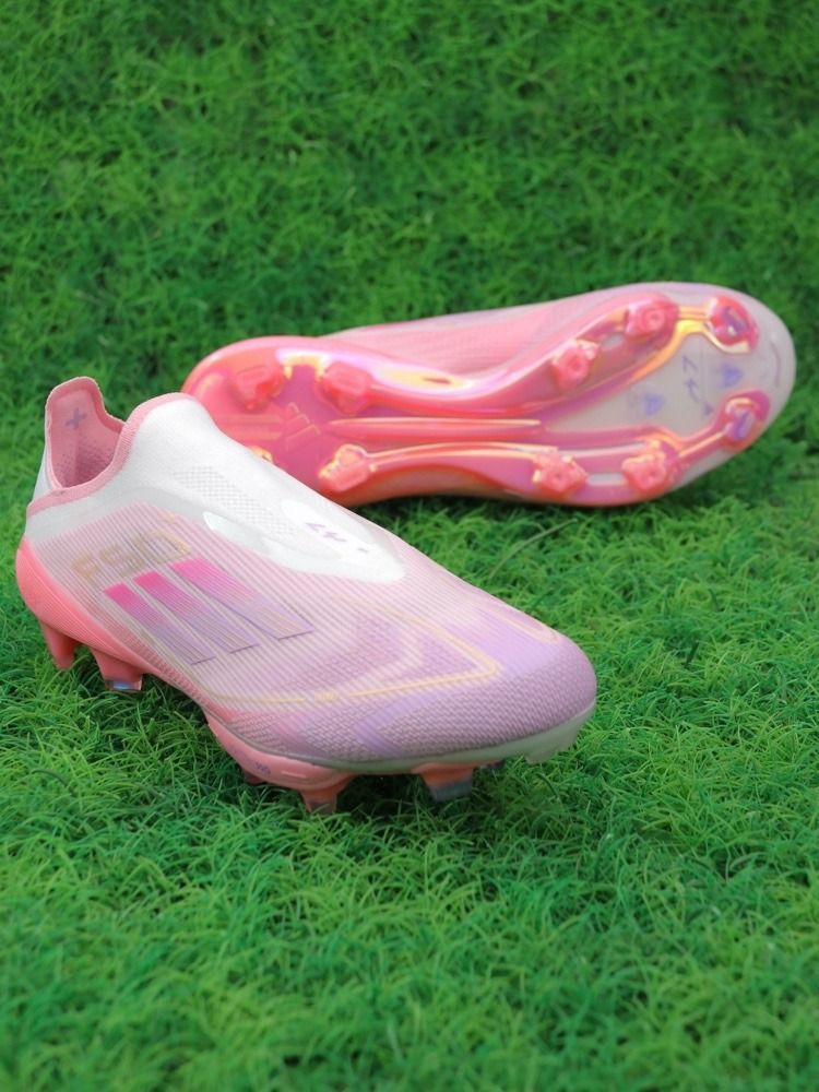 adidas F50+ Elite Laceless FG Lamine Yamal 304 - Clear Pink/Purple Glow/Lite Pink