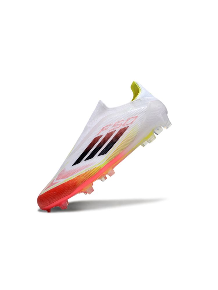 adidas F50 Elite Laceless FG White Red Yellow