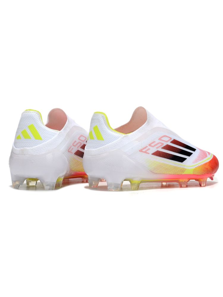adidas F50 Elite Laceless FG White Red Yellow